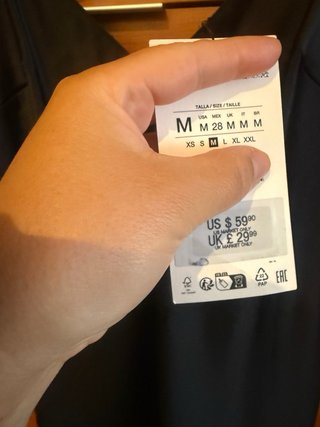 Vestido Zara satén con encaje mujer