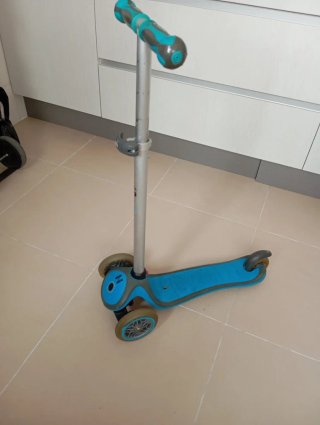 Patinete infantil 3 ruedas azul globber