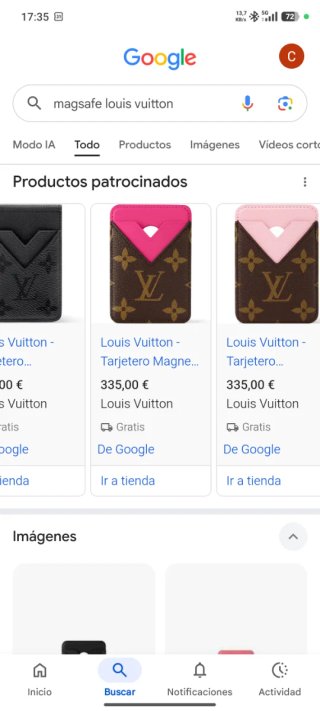 Funda Magsafe Louis Vuitton Marrón y Rojo