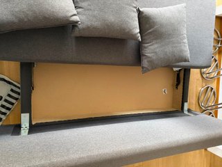 Divano letto IKEA grigio tessuto