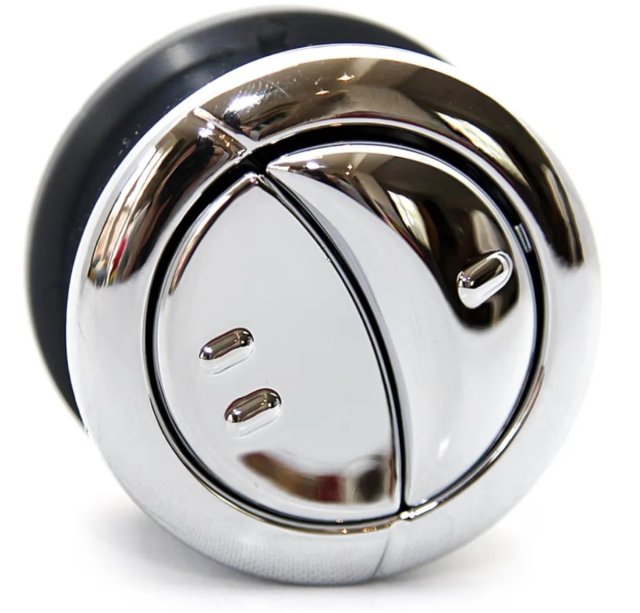 Botón Cisterna Doble UV005A Cromo NUEVO