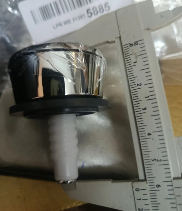 Botón Cisterna Doble UV005A Cromo NUEVO