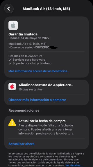 MacBook Air 13 Chip M5 16GB 1TB