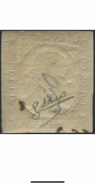 Francobollo ASI 40c sassone n.9 1855