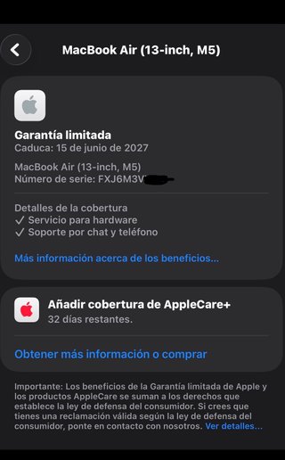 MacBook Air 13 Chip M5 16GB 1TB
