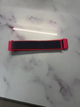 Correa 22mm Nylon Gris y Rosa
