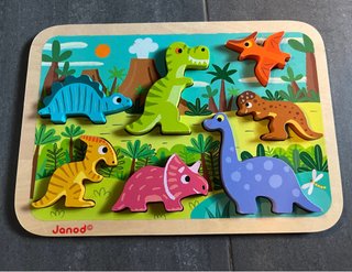 Puzzle Madera Dinosaurios Janod