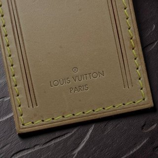 Etichetta Louis Vuitton in pelle Vachetta
