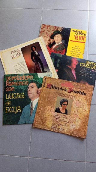 Lote 5 Vinilos Flamenco y Sevillanas