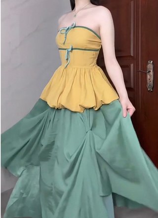 Vestido estilo francés irregular