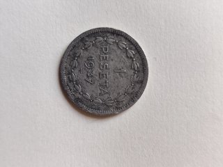 Billete 100 pesetas 1953 y monedas antiguas