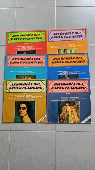 Lote 6 Vinilos Antología del Cante Flamenco