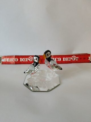 Figura Swarovski di due uccelli marini