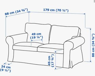 Sofá-cama Ikea Backabro Beige