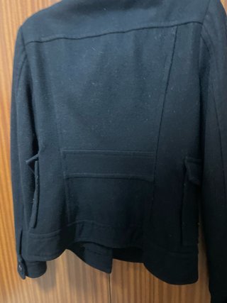 Chaqueta negra de botones Stradivarius Talla S