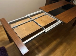 Mesa comedor extensible y sillas