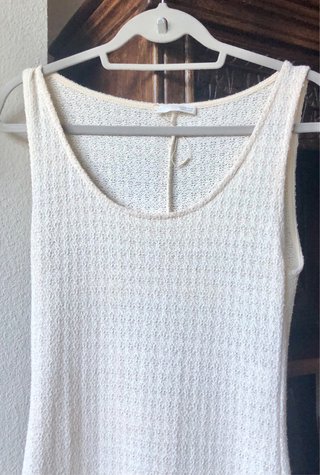 Rebajado Vestido largo beige con flecos