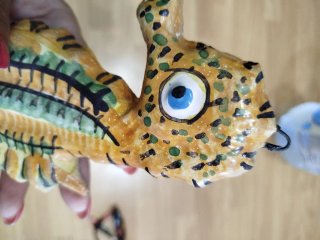 Cavalluccio marino in ceramica di Caltagirone