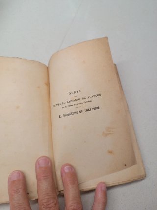 Libro El Sombrero de Tres Picos Alarcón 1930