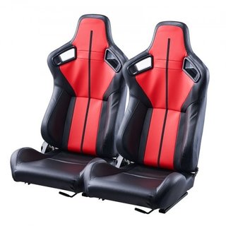 Asiento de carreras, 2 juegos, cockpit de carreras
