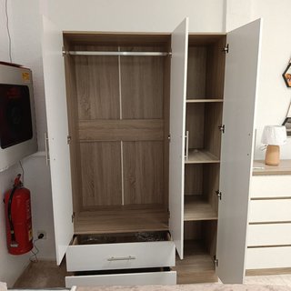 Dormitorio completo: Armario, Cómoda, Cabecero
