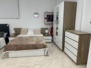 Dormitorio completo: Armario, Cómoda, Cabecero