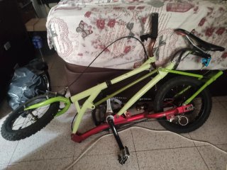 Bicicleta plegable camping