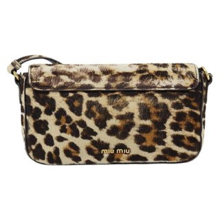 Miu Miu Shoulder Bag Harako leather Beige Gold