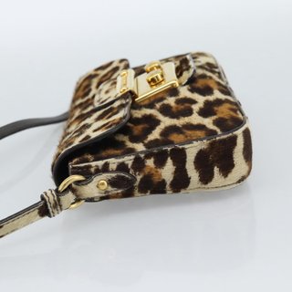 Miu Miu Shoulder Bag Harako leather Beige Gold