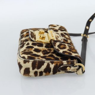 Miu Miu Shoulder Bag Harako leather Beige Gold