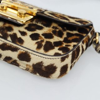 Miu Miu Shoulder Bag Harako leather Beige Gold