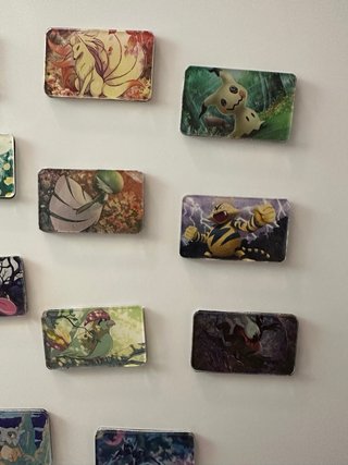 Imanes Pokémon Personalizables. Cartas originales!