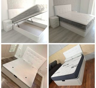 Base Cama Canapé Abatible Blanca
