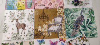 9 Servilletas Decoradas Papel