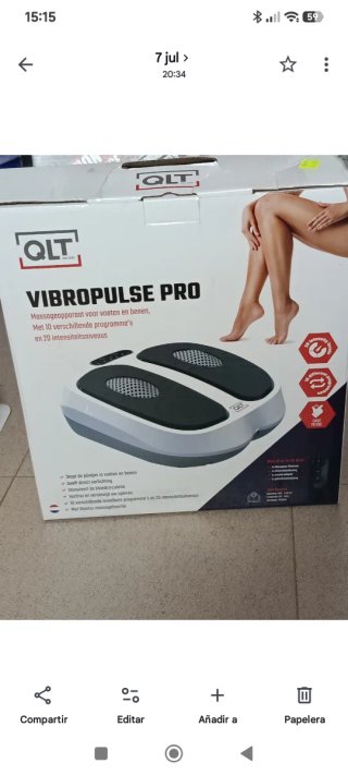 QLT VibroPulse Pro Masajeador Pies y Piernas