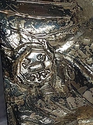 Figura de búho plata laminada