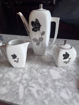 Juego de tazas de café de porcelana