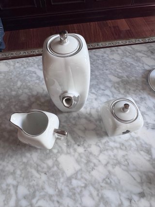 Juego de tazas de café de porcelana