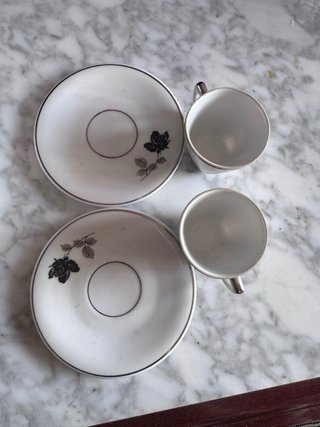 Juego de tazas de café de porcelana