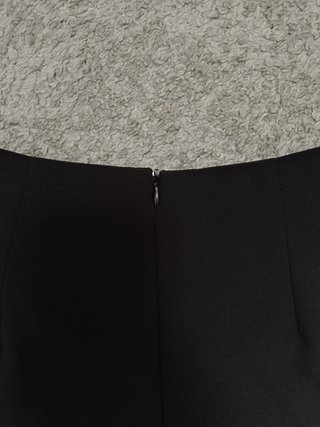 Falda pantalón negra lazo Zara