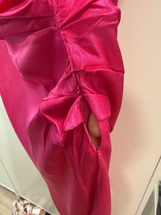 Vestido Zara rosa satinado
