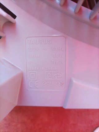 Ventilador Taurus Tropicano 3V 60W