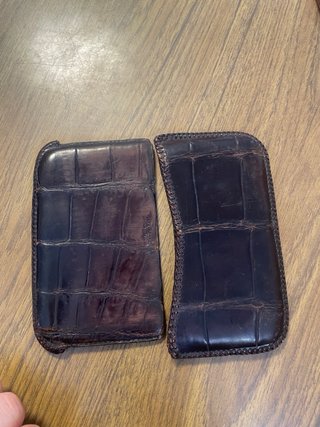 Billetera Secreto Piel Cocodrilo Vintage