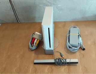 Consola wii blanca con cables