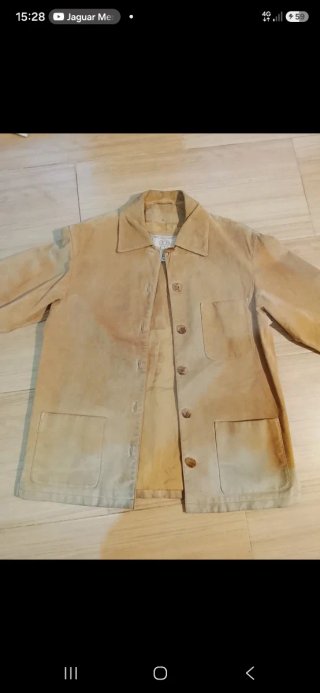Chaqueta de piel beige The Lamb Leather Piel