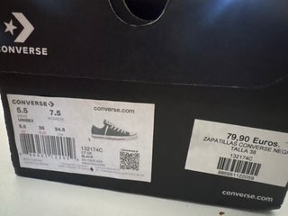 Zapatillas Converse All Star Negras