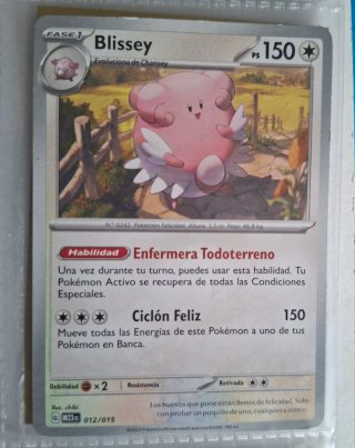 Carta Pokémon Blissey Fase 1 PS 150
