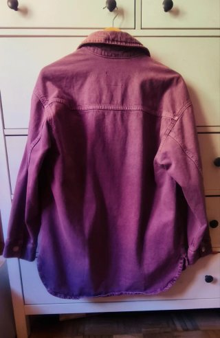 Cazadora Oversize Zara Morada Talla Única