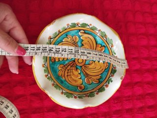 Piatto da parete o svuota tasche in ceramica