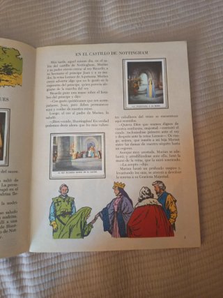 Robin Hood. Libro con cromos. Año 1970.